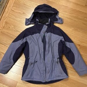 LL bean ski Parka jacket lavender color